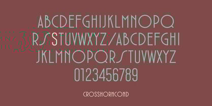 Crosshorn Condensed Font Poster 2
