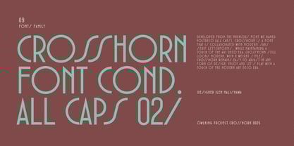 Crosshorn Condensed Font Poster 1