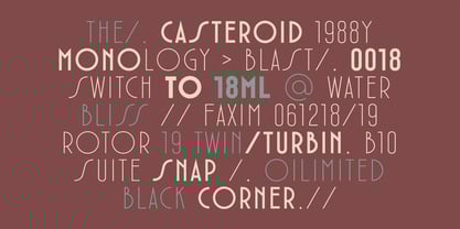 Crosshorn Condensed Font Poster 6
