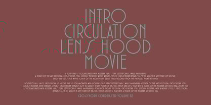 Crosshorn Condensed Font Poster 5