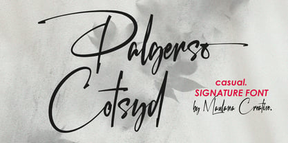 MC Palgerso Cotsyd Font Poster 1