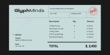 Schraft Font Poster 3