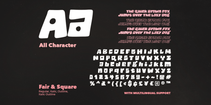 Fair Square Font Poster 9
