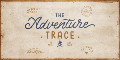 Adventure Trace Font Poster 1
