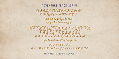 Adventure Trace Font Poster 8