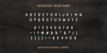 Adventure Trace Font Poster 6