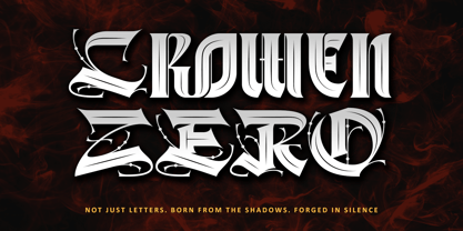 Crowen Zero Font Poster 1