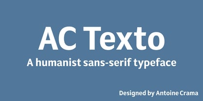 AC Texto Font Poster 1
