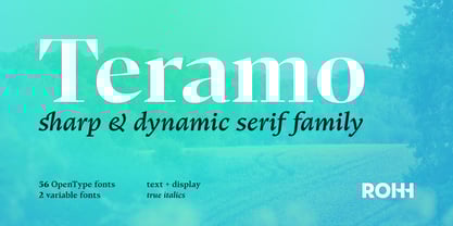 Teramo Font Poster 1