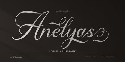Anelyas Font Poster 1