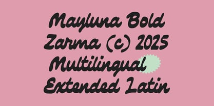 Mayluna Font Poster 12