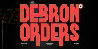 Debron Orders Font Poster 1