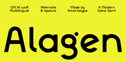 Alagen Font Poster 1