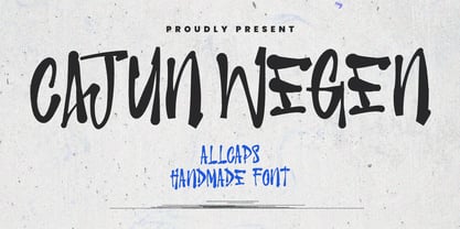 MC Cajun Wegen Font Poster 1