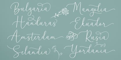 Blooming Garden Font Poster 11