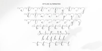 Blooming Garden Font Poster 13
