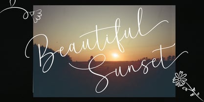 Blooming Garden Font Poster 10