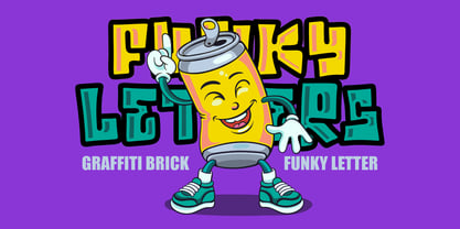 Graffiti Brick Font Poster 2