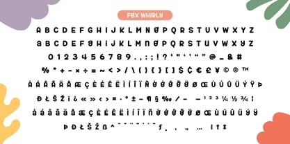 Fox Whirly & Fox Rosalia Font Poster 10