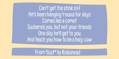 Blue Hands Font Poster 6