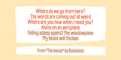 Blue Hands Font Poster 4