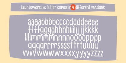 Blue Hands Font Poster 9