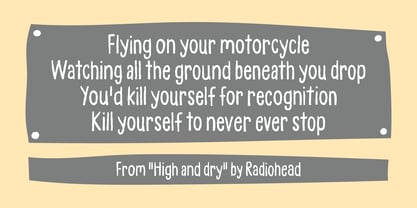 Blue Hands Font Poster 3