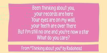 Blue Hands Font Poster 8