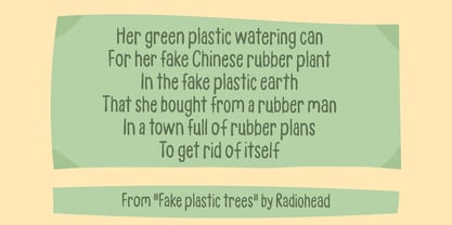 Blue Hands Font Poster 5