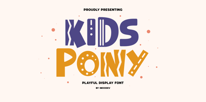 Kids Pony Font Poster 1