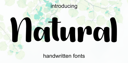 Natural Font Poster 1