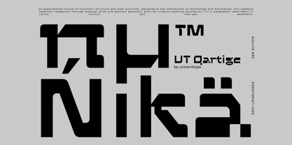 UT Qartige Font Poster 3