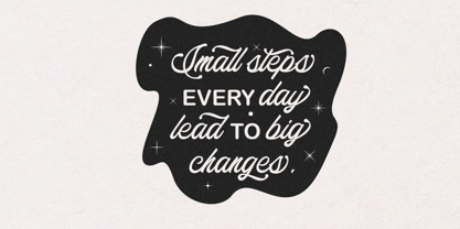 Saturide Script Font Poster 8