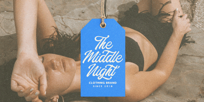 Saturide Script Font Poster 5