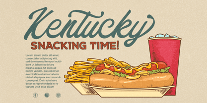 Saturide Script Font Poster 3