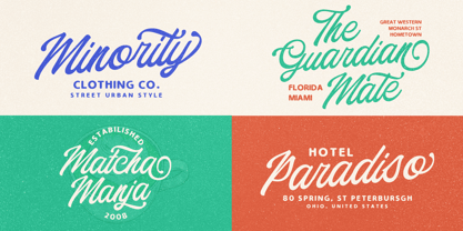 Saturide Script Font Poster 2