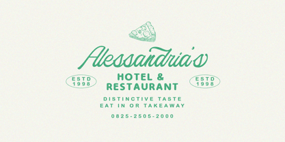 Saturide Script Font Poster 9