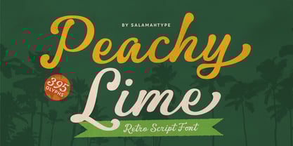 Peachy Lime Font Poster 1