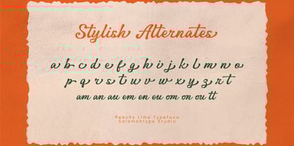Peachy Lime Font Poster 7