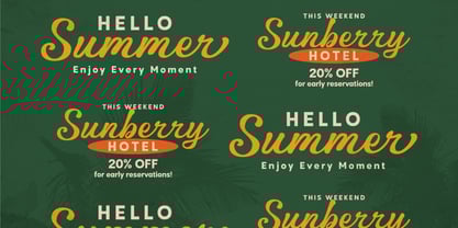 Peachy Lime Font Poster 3