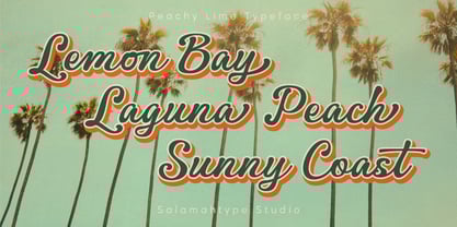 Peachy Lime Font Poster 5