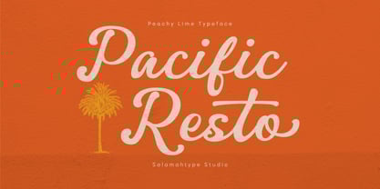 Peachy Lime Font Poster 4