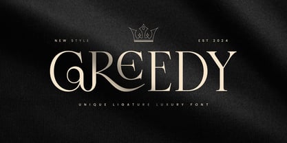Greedy SS Font Poster 1