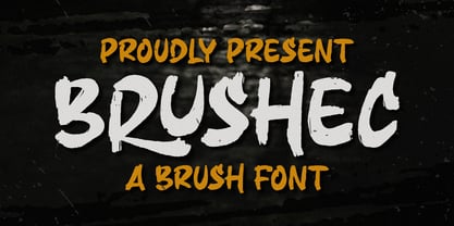Brushec Font Poster 1