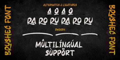 Brushec Font Poster 8