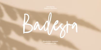 Badesra Signature Font Poster 1