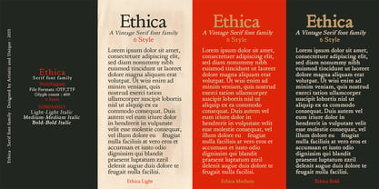 Ethica Font Poster 3
