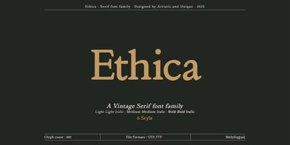 Ethica Font Poster 1