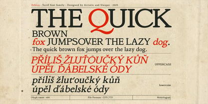 Ethica Font Poster 4