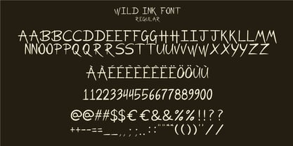 Wild Ink Font Poster 6